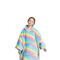 GOMINIMO Hoodie Blanket Kids Rainbow