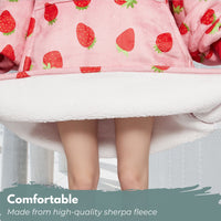 GOMINIMO Hoodie Blanket Adult Strawberry