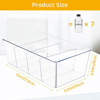 GOMINIMO 2 Pack Storage Bin with Divider GO-STB-103-HLT