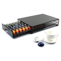 Coffee Pod Holder Drawer Storage with Vertuoline Stores 40 Pods (Black) GO-CPH-100-YY