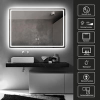 GOMINIMO LED Mirror with Bluetooth Speaker 1000mm Rectangle