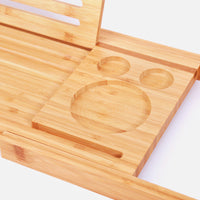 GOMINIMO Expandable Bamboo Bathup Caddy Trays GO-BBC-100-HYB