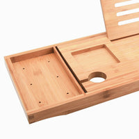 GOMINIMO Expandable Bamboo Bathup Caddy Trays GO-BBC-100-HYB