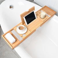 GOMINIMO Expandable Bamboo Bathup Caddy Trays GO-BBC-100-HYB