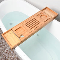 GOMINIMO Expandable Bamboo Bathup Caddy Trays GO-BBC-100-HYB