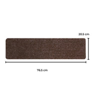GOMINIMO Set of 15 Non Slip Carpet Stair Tread 20.3 x76cm (Brown) GO-CST-101-LD