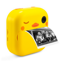 GOMINIMO Instant Print Camera for Kids with Print Paper and 32GB TF Card (Chick)