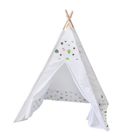 GOMINIMO Kids Teepee Tent with Side Window and Carry Case (White Forest) GO-KT-101-LK