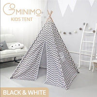 GOMINIMO Kids Teepee Tent with Side Window and Carry Case (Wave Stripe) GO-KT-103-LK