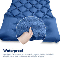 KILIROO Inflatable Camping Sleeping Pad with Pillow (Navy Blue) KR-ISP-100-HZ