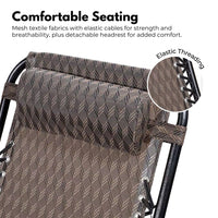 KILIROO Folding Reclining Camping Chair With Breathable Mesh (Argyle) KR-FC-106-QL