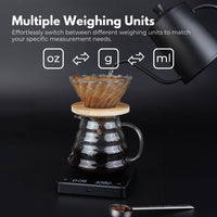 Miraklass 3kg Rechargeable Digital LCD Kitchen Coffee Scale