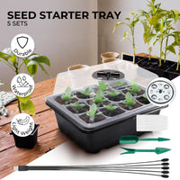 NOVEDEN Seed Starter Tray with Grow Light (12 Cells per Tray) NE-PSGB-100-XC