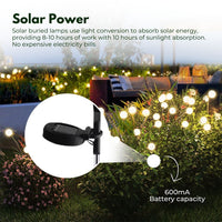 NOVEDEN 3 Pieces Solar Powered Firefly Lights (Warm) NE-SL-108-ZL
