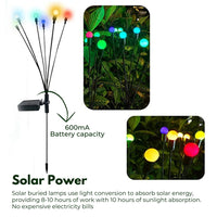 NOVEDEN 3 Pieces Solar Powered Firefly Lights (Color Light) NE-SL-109-ZL
