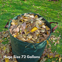 NOVEDEN 3 Packs Garden Waste Bags with 72 gallons (Green) NE-GWB-100-XS