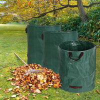 NOVEDEN 3 Packs Garden Waste Bags with 72 gallons (Green) NE-GWB-100-XS