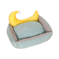 Floofi Pet Bed Moon Design (M Green) PT-PB-245-YMJ