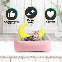 Floofi Pet Bed Moon Design (M Green)