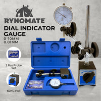 RYNOMATE Dial Indicator Gauge Magnetic Base with 22 Indicator Point Set (Blue) RNM-DIG-100-JY