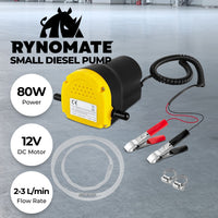 RYNOMATE 12V Portable Small Transfer Pump for Gear Oil, Lubricant, and Edible Oil Transfer (2-3L/min) RNM-DTP-101-NMS