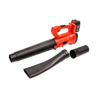RYNOMATE 18V Cordless Leaf Blower with Lithium Battery and Charger Kit (Red and Black) RNM-LB-101-RTT
