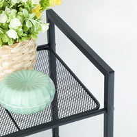 SONGMICS Bathroom Shelf 5-Tier Storage Rack with Adjustable Shelf Black BSC35BK