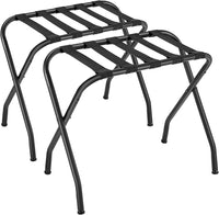 SONGMICS Steel Folding Luggage Rack Pack of 2 Black RLR64B-2