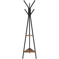 VASAGLE Vintage Coat Rack Stand Black