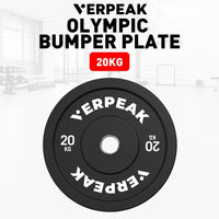 VERPEAK Black Bumper weight plates-Olympic (25kgx1)