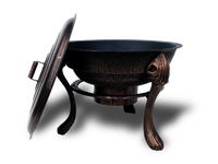 Vesuvius Firepit BBQ with Lid