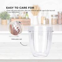 For Nutribullet Small Short Little 18 Oz Cup - For 600W + 900W Model Replacement