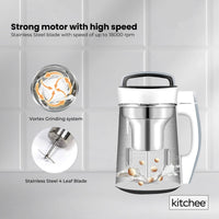 Electric Soy Bean Milk Maker Machine - Automatic Soya Almond Nut Blender