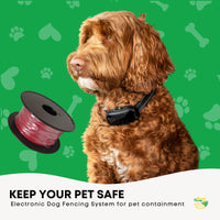500m Dog Underground Boundary Fence Wire Invisible Cable - For TP16 Collar