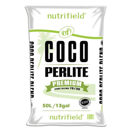 50L Coco Perlite Premium Nutrifield 70% Coir 30% Hydroponic Plant Growing Medium