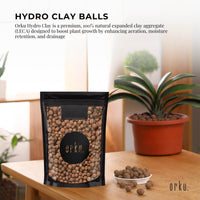 1L Hydro Clay Balls - Natural Premium Hydroponic Expanded Plant Growing Medium