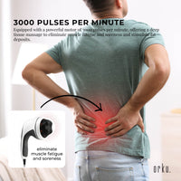 Full Body Vibration Handheld Massager - 4 Massage Heads Neck Shoulders Back Legs