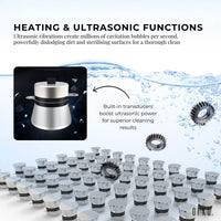 30L Digital Ultrasonic Cleaner Jewelry Ultra Sonic Bath Degas Parts Cleaning
