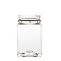 10x 500g Plastic Honey Jars + Lids - Square Clear Food Grade Packaging Containers