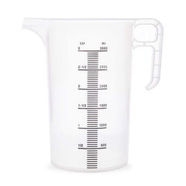 3L Measuring Jug Heavy Duty Clear Plastic Propylene Food Grade BPA 5 Pro-Jug
