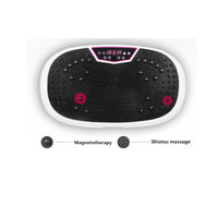 Black Mini Vibration Platform - Magnet Therapy Vibrating Machine Exercise Plate