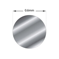 20cm Sterling Silver 0.6mm - Medium Round Wire 22 Gauge Fine Jewellery