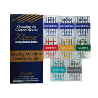 Klasse 8 Pack Assorted Sewing Machine Needles + Story Guide Ball Point Leather