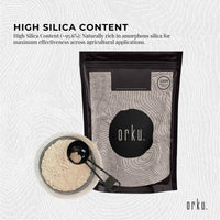 Orku 2Kg Fossil Shell Flour - Livestock Garden Pet Diatomaceous Earth