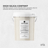 Orku 700g Fossil Shell Flour Tub - Livestock Garden Diatomaceous Earth