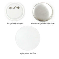 Button Badge 58mm Mould + 500x 58mm Badges - Craft DIY Hobby