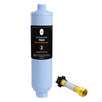 Inline Water Filter - RV Caravan Hose - Activated Carbon KDF Cartridge - YW003