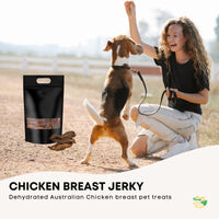 2Kg Dog Treat Chicken Breast Jerky - Dehydrated Australian Healthy Puppy Chew