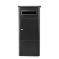 Parcel Delivery Drop Box Mailbox - Secure Home Package Locker 38x38x90cm Black