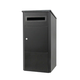 Parcel Delivery Drop Box Mailbox - Secure Home Package Locker 38x38x90cm Black